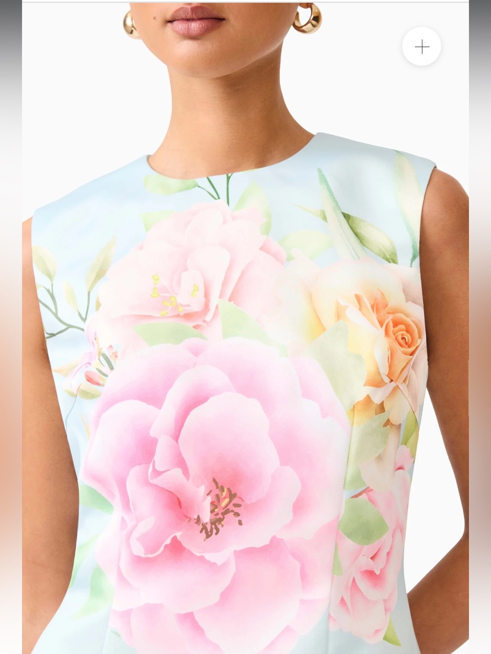 elliatt harper blue & pink floral print A-line shift mini dress size XS NEW - Picture 12 of 15